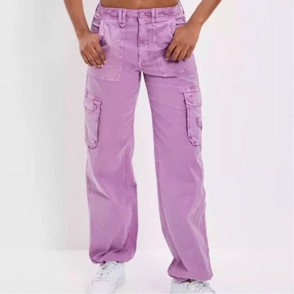 American Eagle Outfitters Lavender Cargo Pants
